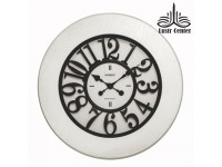 ساعت دیواری چوبی 5101 سفید