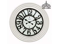 ساعت دیواری چوبی 5102 سفید