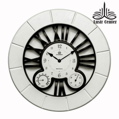 ساعت دیواری چوبی 5104 سفید
