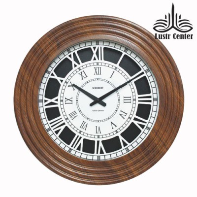 ساعت دیواری چوبی 5139 فندقی