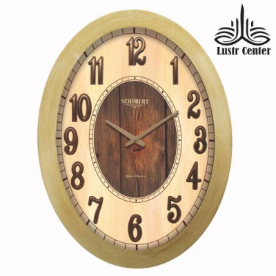 ساعت دیواری چوبی 6105 طلایی
