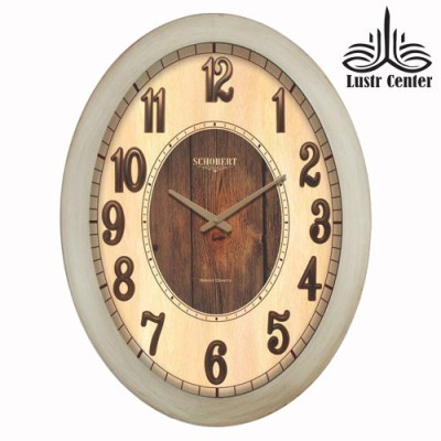 ساعت دیواری چوبی 6105 استخوانی