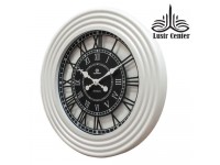 ساعت دیواری چوبی 5139 سفید