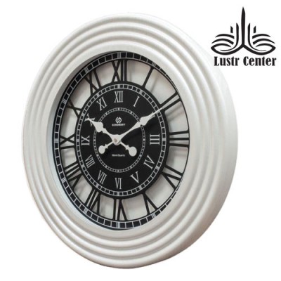 ساعت دیواری چوبی 5139 سفید