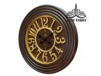ساعت دیواری چوبی 5102 فندقی