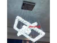 آویز مدرن کریستالی مربع 50-30-15