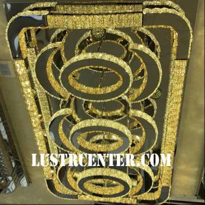 لوستر سقفی کریستالی 5521 سایز 60*80