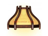 لوستر دیواری چوبی حصیری 